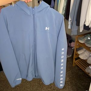 Under Armour Blue Wind Breaker/ Rain Jacket